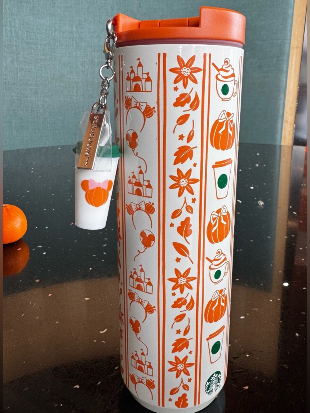 2026 Disney Halloween Starbucks Tumbler with Charm